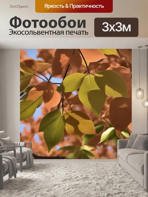 Фотообои в лучах солнца