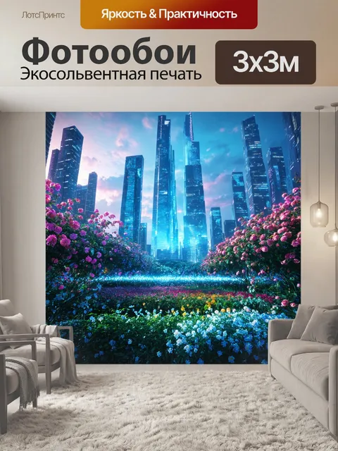 Фотообои природа в стиле футуризм