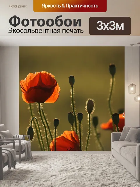 Фотообои Маки