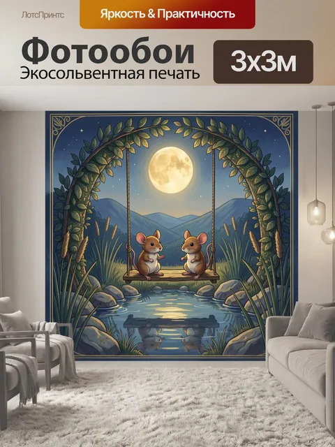 300 × 300 см · Экосольвентная печать