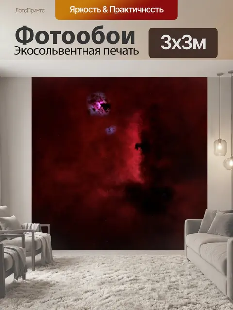 Фотообои Туманность голова лошади