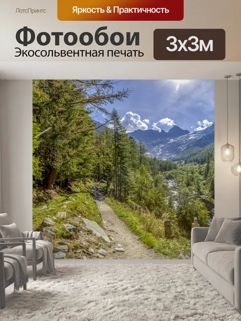 Фотообои Летний лесной путь