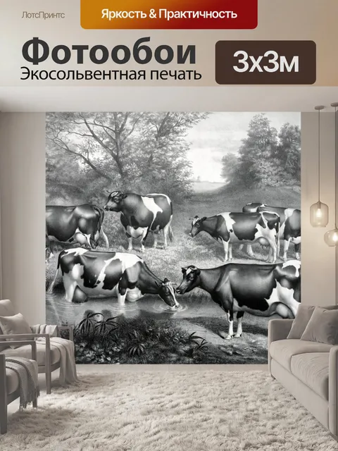 Фотообои Фрезиан Коровы на пастбище