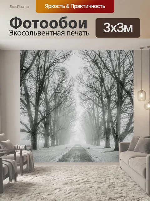 Фотообои Снег