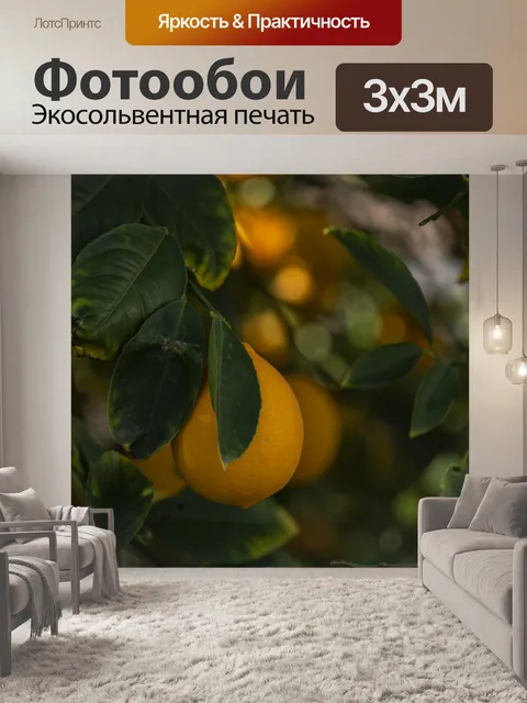 Фотообои Лимон на дереве