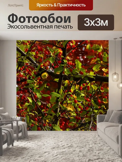 Фотообои Ягоды дерево фона