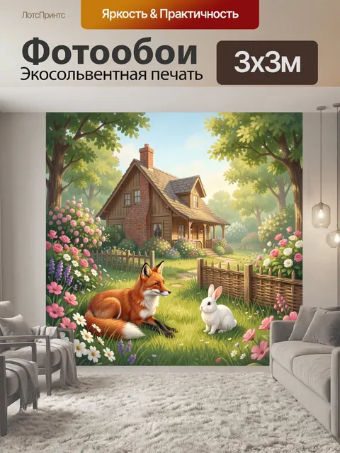300 × 300 см · Экосольвентная печать