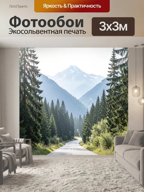 300 × 300 см · Экосольвентная печать