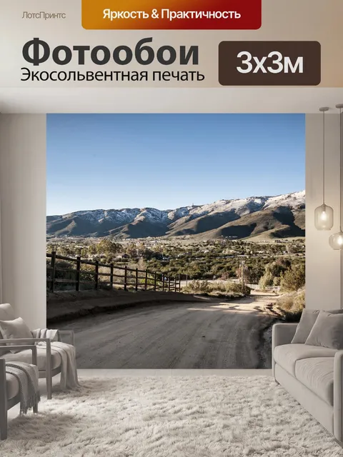 Фотообои Сельская проселочная дорога