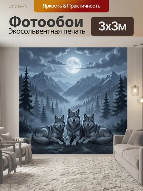 300 × 300 см · Экосольвентная печать