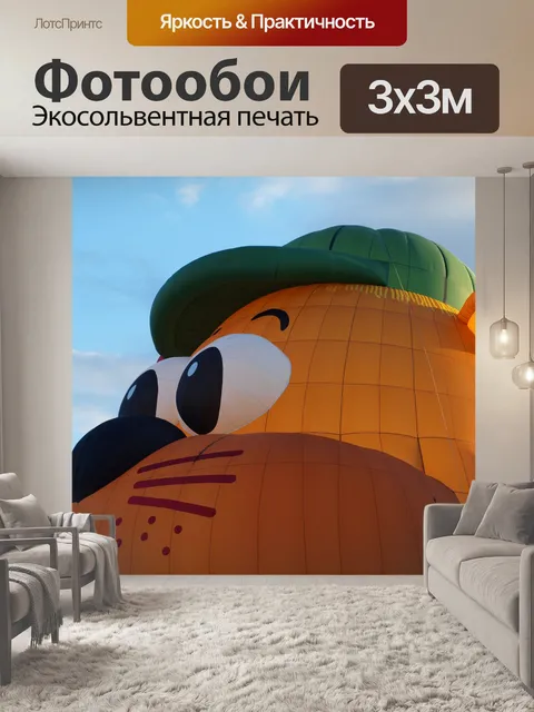 Фотообои Gopher воздушном шаре
