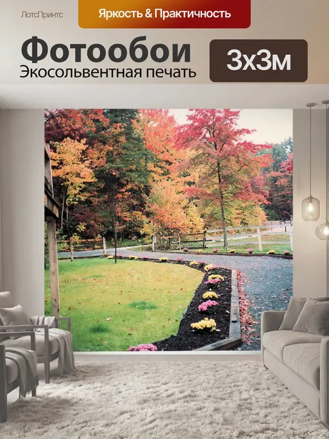 Фотообои Осень Here