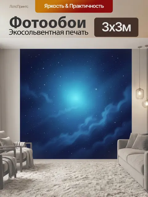 300 × 300 см · Экосольвентная печать