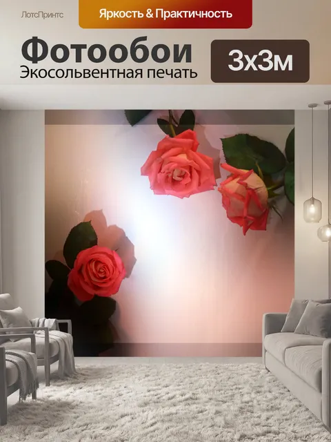 Фотообои Рамку розы 2
