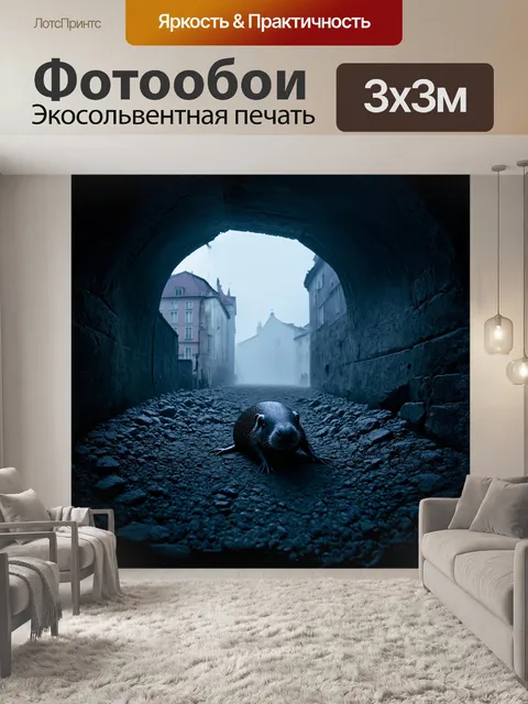 Фотообои вечерняя прага, завуалированная в туман, где кроты прокладывают свои подземные тропы