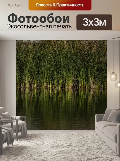 Фотообои Озерная трава