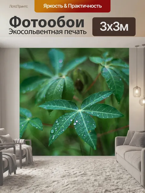 Фотообои Листы