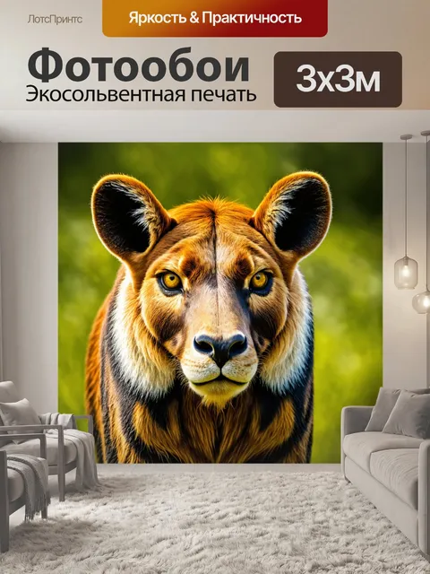 Фотообои животные в стиле гиперреализм