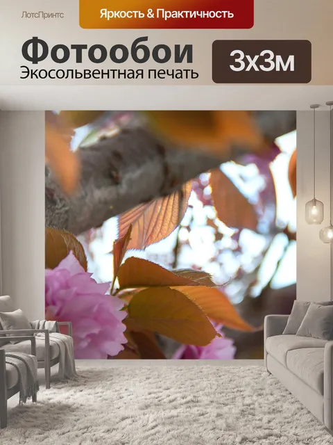 Фотообои Розовый