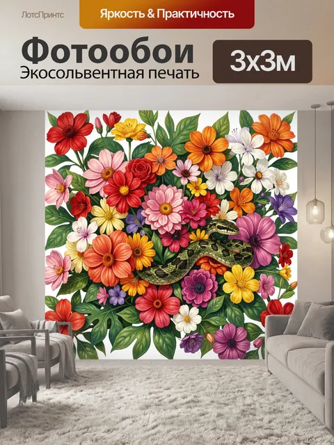300 × 300 см · Экосольвентная печать