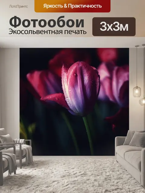 Фотообои Тюльпан
