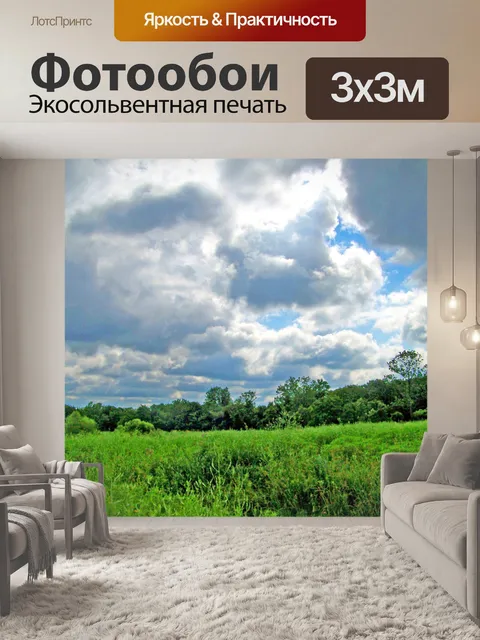 Фотообои Поля и деревья