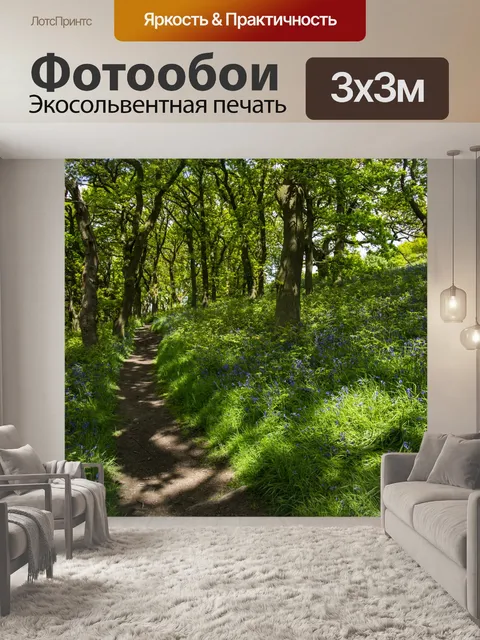 Фотообои Зеленый лес