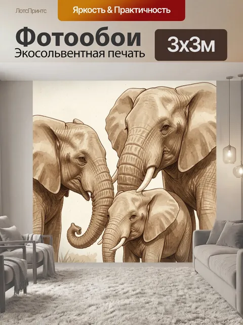 300 × 300 см · Экосольвентная печать
