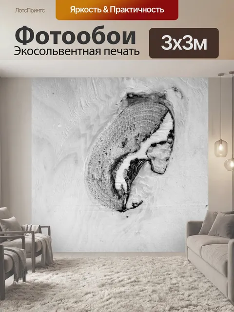 Фотообои знак в деревянной панели