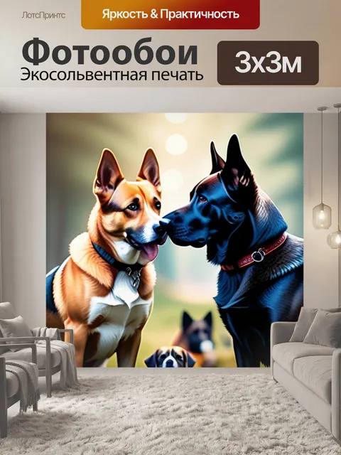 Фотообои с собаками