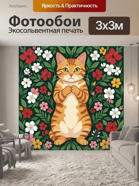 300 × 300 см · Экосольвентная печать