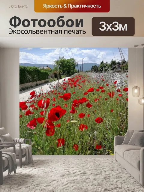 Фотообои маки