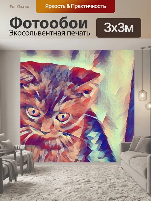 Фотообои Кошка