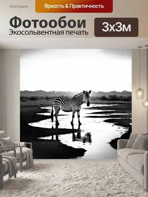Фотообои на фоне выдающегося африканского заката
