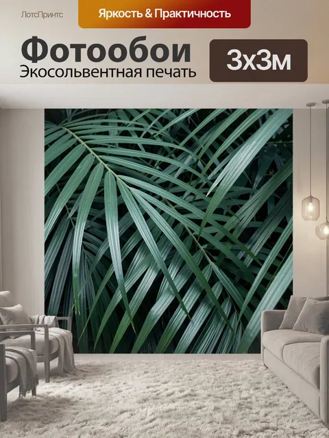 Фотообои Тропические пальмовые листья
