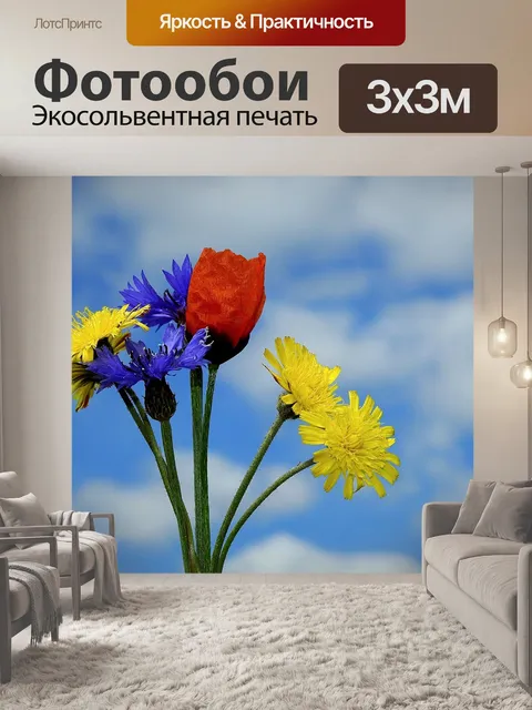Фотообои Полевые цветы