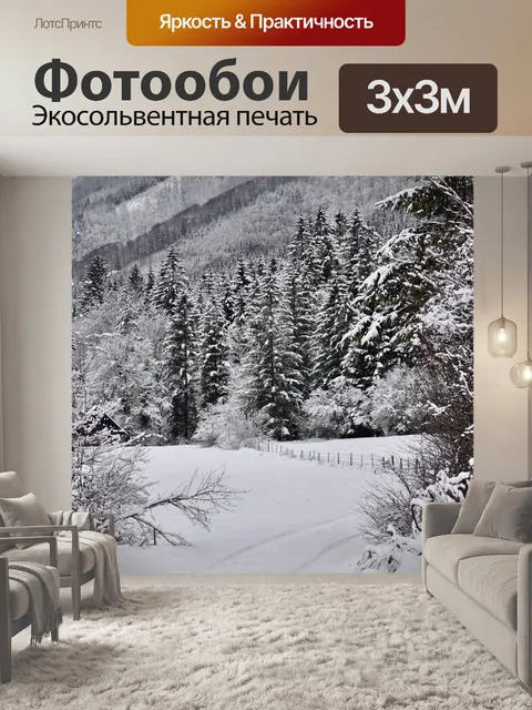 Фотообои Снег