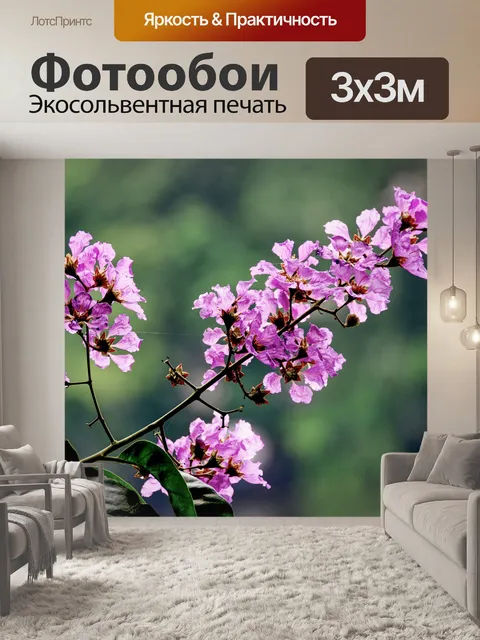 Фотообои Фиолетовые цветы