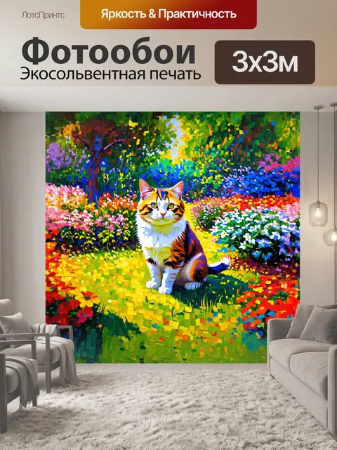 Фотообои в импрессионистическом саду