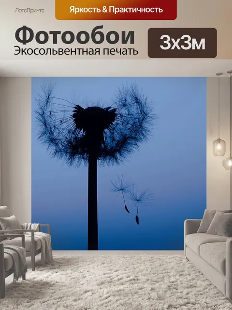 Фотообои одуванчик