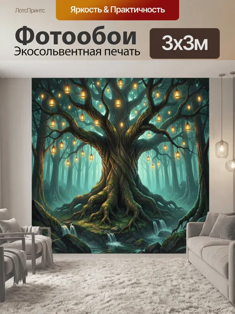 300 × 300 см · Экосольвентная печать