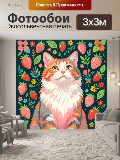 300 × 300 см · Экосольвентная печать