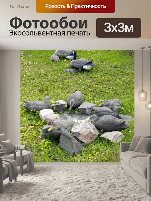 Фотообои Дрофиные и декоративные утки