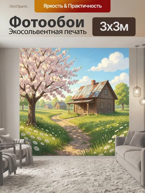 300 × 300 см · Экосольвентная печать