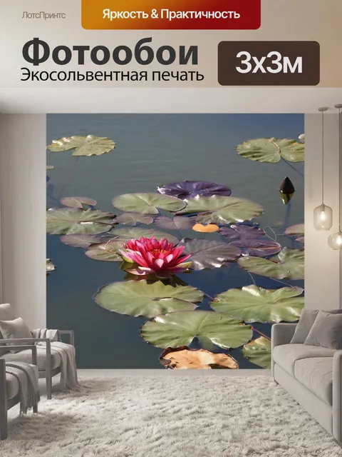 Фотообои Водяные лилии