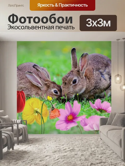 Фотообои Кролики