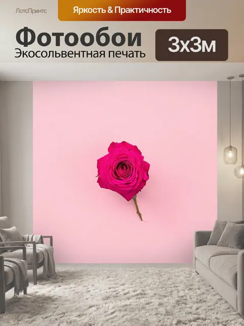 Фотообои розы в стиле минимализм