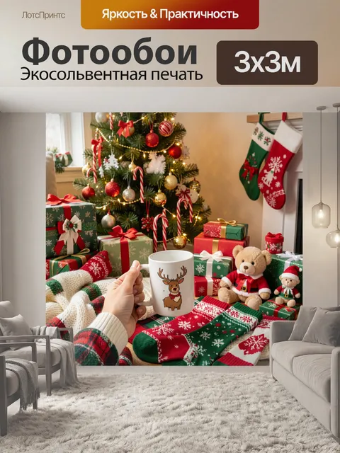 300 × 300 см · Экосольвентная печать