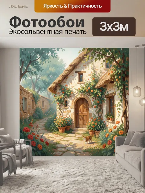 300 × 300 см · Экосольвентная печать