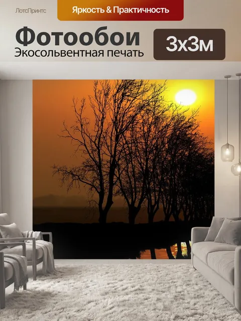 Фотообои Заход солнца